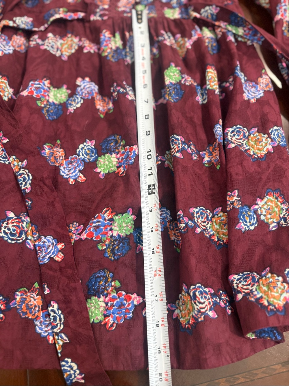 Anthropologie Plum Floral Long-Sleeve Dress - Picture 11 of 16